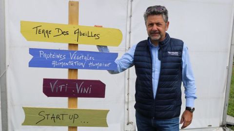 Xavier Harlé, DG de Ternoveo : « Nous conseillons les agriculteurs dans le choix de l’emplacement pour ses ruches et le suivi des abeilles ». © B. CAILLIEZ